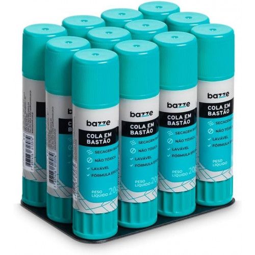 COLA BASTAO 20G BAZZE - REF. 608389 - PACOTE COM 12 UNIDADES