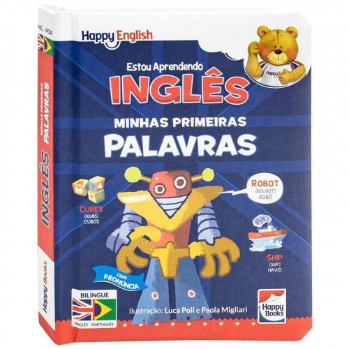 LIVRO HE ESTOU APRENDENDO INGLES HAPPY BOOK - REF. 310328 - 1 UNIDADE