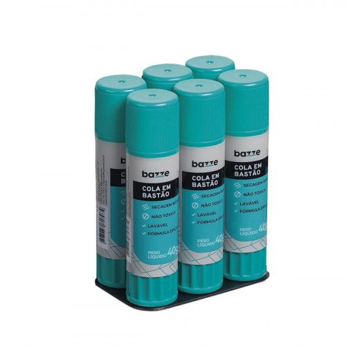 COLA BASTAO BAZZE 40G BAZZE - REF. 901439 - PACOTE COM 6 UNIDADES