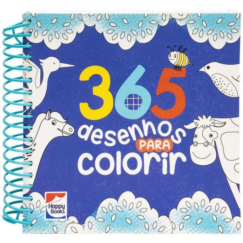 365 DESENHOS PARA COLORIR AZUL - REF. 310220 - 1 UNIDADE