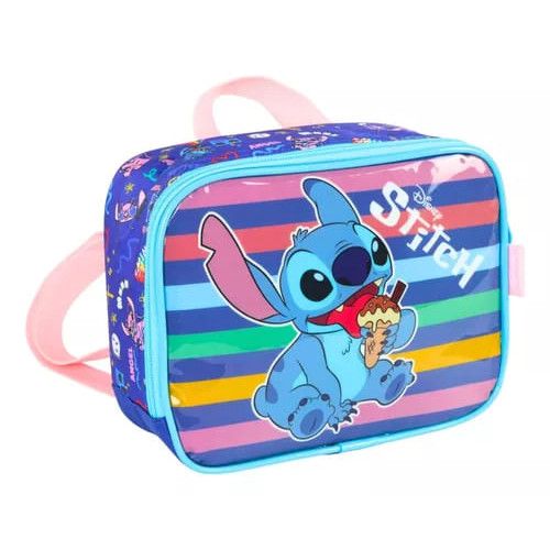 LANCHEIRA DE COSTAS STITCH AZUL LUXCEL - REF. LA41533SC-AZ - 1 UNIDADE