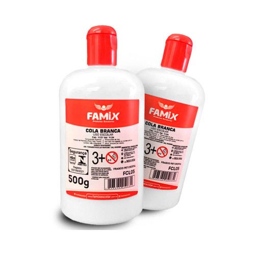 COLA BRANCA 500G FAMIX - REF. FCL05 - 1 UNIDADE