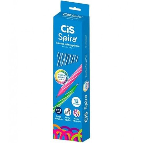 CANETA SPIRO GEL AZUL 0.7 - 5.7745 CIS CAIXA COM 12 UNIDADES