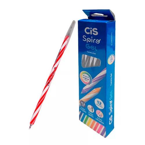 CANETA SPIRO GEL ROSA 0.7 CIS - 5.7748 CAIXA COM 12 UNIDADES