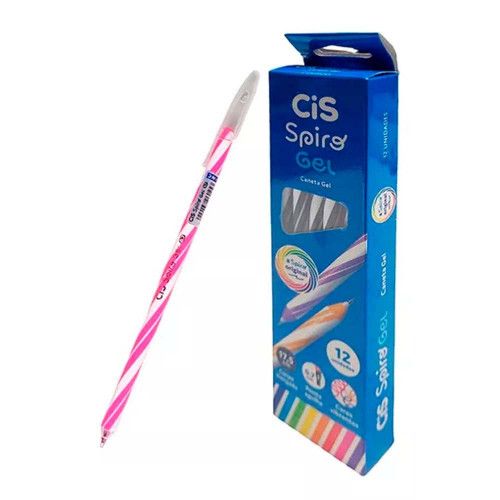 CANETA SPIRO GEL ROSA 0.7 CIS - 5.7748 CAIXA COM 12 UNIDADES