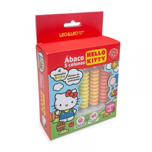 ABACO 5 COLUNAS VERTICAIS HELLO KITTY LEO E LEO - REF. 10456 - 1 UNIDADE