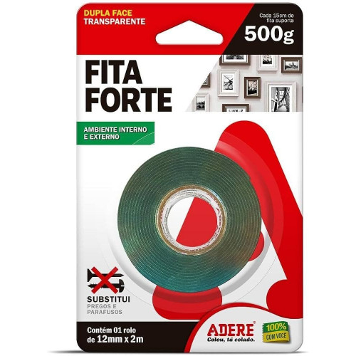 FITA D.FACE 12MMX2M AMB INTERNO/EXTERNO A - 28459108644 UN COM 1 UN
