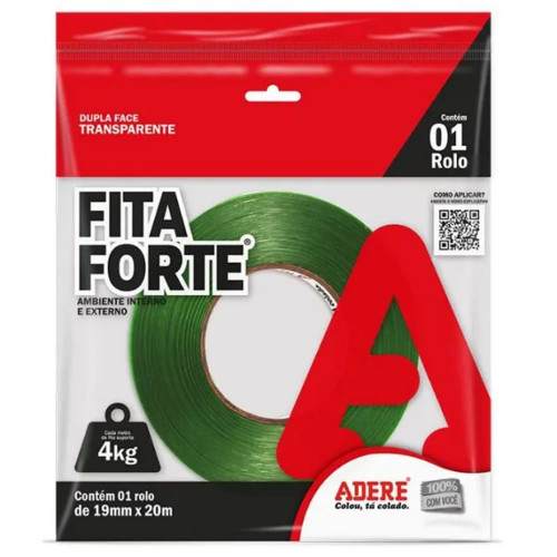 FITA D.FACE 19MMX20M 4KG AMB INTER/EXTERN - 28459001443 UN COM 1 UN