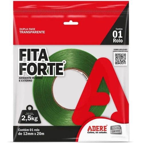 FITA D.FACE 12MMX20M 2,5KG AMB INTER/EXTE - 28459001419 UN COM 1 UN