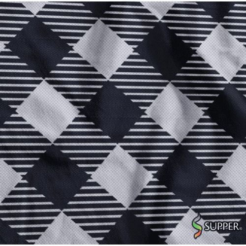 TNT EST. 1244 D - XADREZAO BRANCO / PRETO - NT.EST.00.0802 PT COM 25 UN