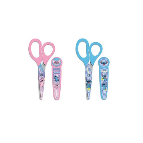 TESOURA ESCOLAR 13,5CM STITCH COMPROTETOR MOL - REF. 31385 - 1 UNIDADE