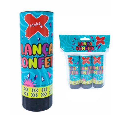 LANCA CONFETE MOLA 11CM COM 3 MAKE+ - REF. 13693 - 1 UNIDADE