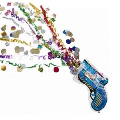 BALAO PISTOLA COM CONFETE COM 6 MAKE+ - REF. 8694 - 1 UNIDADE