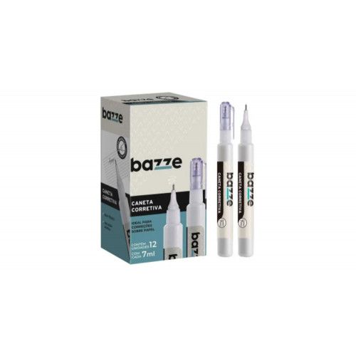 CORRETIVO CANETA 7ML BAZZE - REF. 904539 - CAIXA COM 12 UNIDADES