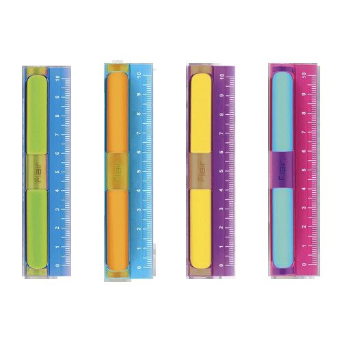 REGUA 10CM PLASTICA COM BORRACHA TRIS - REF. 908537 - 1 UNIDADE
