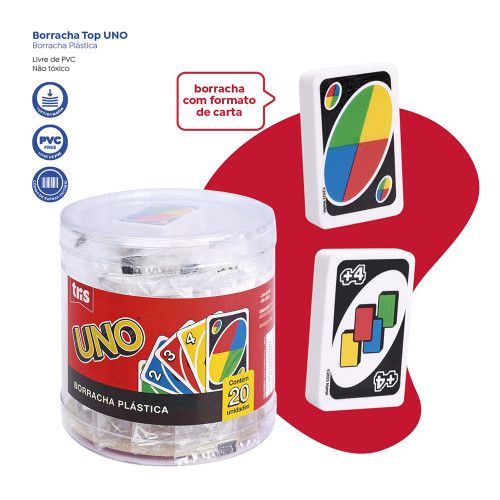 BORRACHA TOP UNO TRIS - REF. 909596 - PACOTE COM 20 UNIDADES