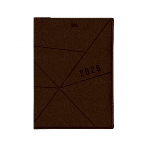 AGENDA COSTURADA BASICA MARROM 2026 DAC - REF. 4682 - 1 UNIDADE
