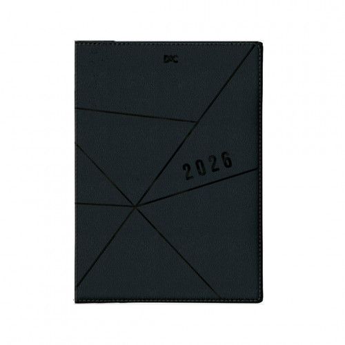 AGENDA COSTURADA BASICA PRETO 2026 DAC - REF. 4681 - 1 UNIDADE