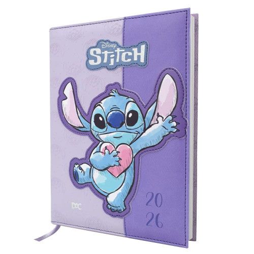AGENDA COSTURADA STITCH DAC 2026 - REF. 5375 - PACOTE COM 4 UNIDADES