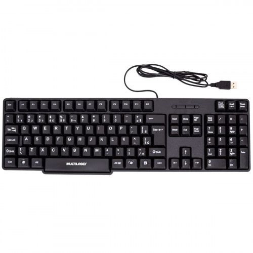 TECLADO BASICO USB PRETO SILENCIOSO MULTI - REF. TC213 - 1 UNIDADE