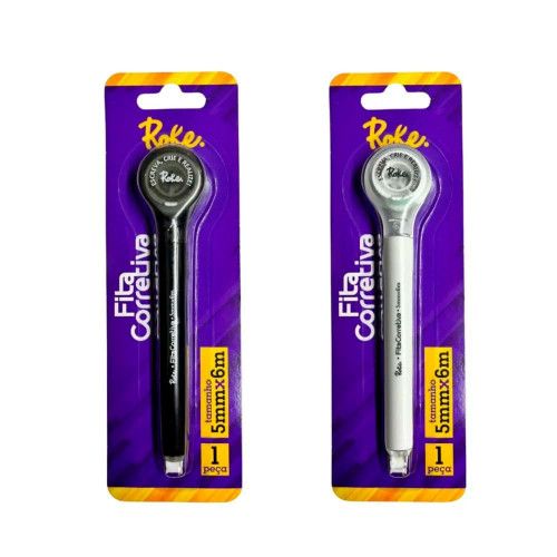 CANETA CORRETIVA FITA 5MMX6M ROKE - REF. 7140283 - 1 UNIDADE