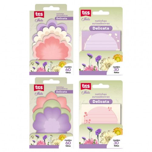 KIT BLOCO ADESIVO ANOTACAO HOLIC DELICATA TRIS - REF. 911087 - 1 UNIDADE