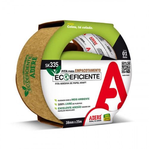 FITA EMPACOTAMENTO KRAFT 38MMX25M ADERE - REF. 13555030207 - 1 UNIDADE