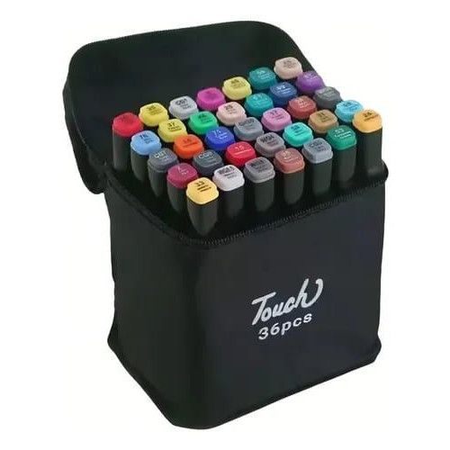 PINCEL MARCADOR ARTISTICO DUAL TOUCH COM 36 CORES - 1 UNIDADE