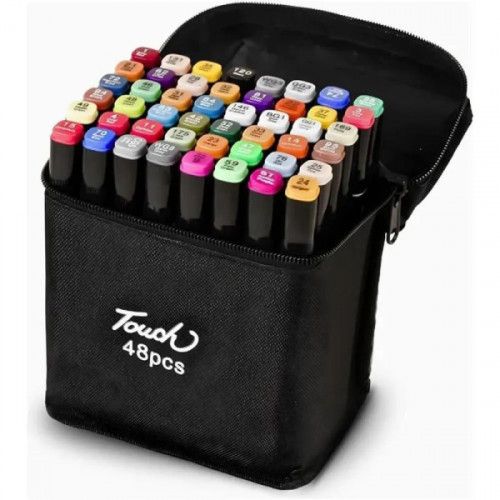 PINCEL MARCADOR ARTISTICO DUAL TOUCH COM 48 CORES - 1 UNIDADE