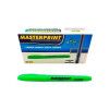 PINCEL MARCA TEXTO VERDE MASTERPRINT - REF. MP612 - CAIXA COM 12 UNIDADES