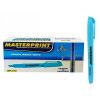 PINCEL MARCA TEXTO AZUL MASTERPRINT - REF. MP612 - CAIXA COM 12 UNIDADES