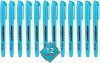 PINCEL MARCA TEXTO AZUL MASTERPRINT - REF. MP612 - CAIXA COM 12 UNIDADES