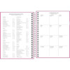 AGENDA ESPIRAL MAIS FEMININA M4 TILIBRA 2026 - REF. 144843 - PACOTE COM 4 UNIDADES SORTIDAS