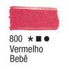 TINTA PARA TECIDO 37ML VERMELHO BEBE - REF. 800 - CAIXA COM 12 UNIDADES