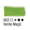 TINTA PARA TECIDO 37ML VERDE MACA - REF. 802 - 1 UNIDADE