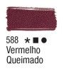 TINTA PARA TECIDO 37ML VERMELHO QUEIMADO - REF. 588 - CAIXA COM 12 UNIDADES