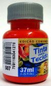 TINTA PARA TECIDO 37ML VERMELHO FOGO - REF. 507 - 1 UNIDADE