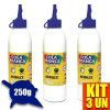 COLA BRANCA 250G ACRILEX - REF. 2825 - CAIXA COM 3 UNIDADES