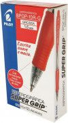 CANETA ESFEROGRAFICA 1.6 SUPER GRIP VERMELHO - REF. BPGP-10R - CAIXA COM 12 UNIDADES