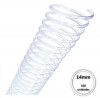 ESPIRAL 14 MM TRANSPARENTE 85 FOLHAS - CAIXA COM 100 UNIDADES