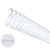 ESPIRAL 40 MM TRANSPARENTE 300 FOLHAS - CAIXA COM 18 UNIDADES