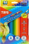 LAPIS 36 CORES AQUARELA + PINCEL+ APONTADOR TRIS - REF. 682631 - 1 UNIDADE