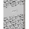 CADERNO 15 MATERIAS CAPA DURA 300 FOLHAS POP COLLECTION FORONI - REF. 8053 - PACOTE COM 2 UNIDADES