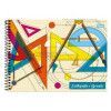 CADERNO CARTOGRAFIA CAPA DURA MILIMETRADO 96 FOLHAS FORONI - REF. 8946 - CAIXA COM 5 UNIDADES