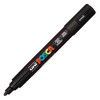 CANETA UNI POSCA PC-5M 5D PRETO CIS - REF. PC-5M 5D - 1 UNIDADE