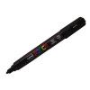 CANETA UNI POSCA PRETO CIS - REF. PC-5M 5D - CAIXA COM 6 UNIDADES