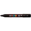 CANETA UNI POSCA PRETO CIS - REF. PC-5M 5D - CAIXA COM 6 UNIDADES