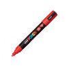 CANETA UNI POSCA VERMELHO - REF. PC-5M 5D - CAIXA COM 6 UNIDADES