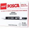 CANETA UNI POSCA PC-5M 5D VERDE - REF. PC-5M 5D - CAIXA COM 6 UNIDADES