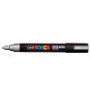 CANETA UNI POSCA PC-5M 5D PRATA CIS - REF. PC-5M 5D - 1 UNIDADE